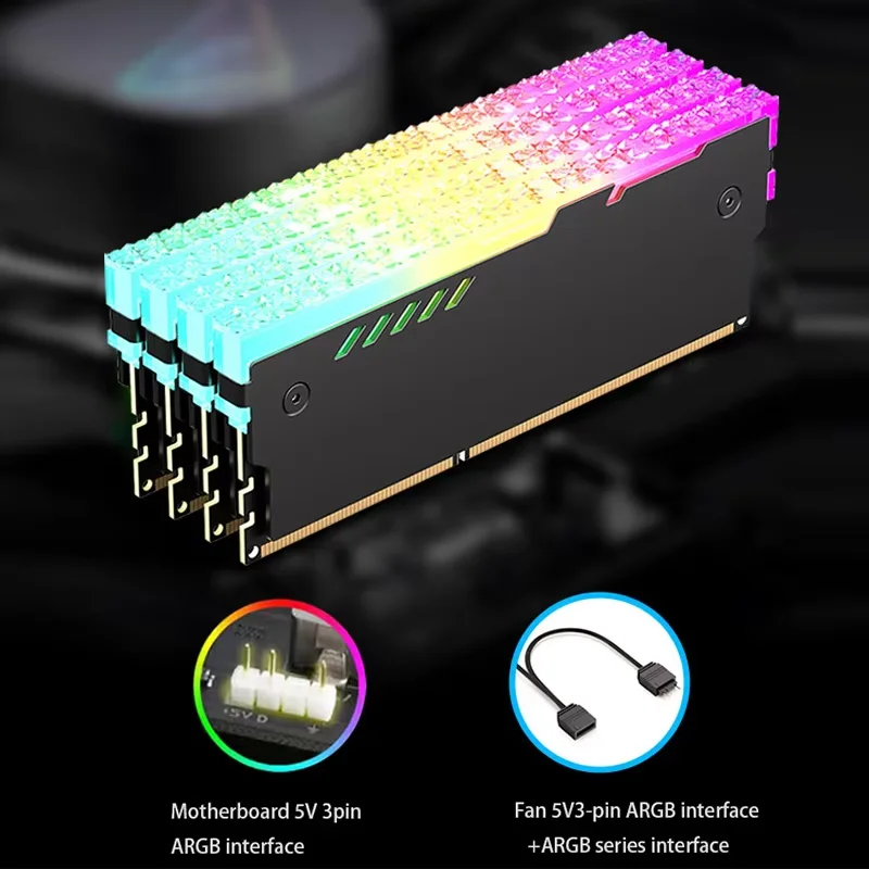 PC Memory Heatsink RM-1 RAM Co - Ddr5 Rgb Ram 评论和价格