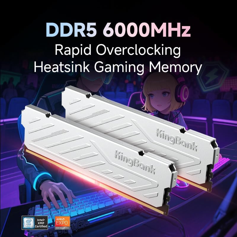 KingBank KJXS DDR5 RAM 8GB/16G - Ddr5 16Gb 6000Mhz 评论和价格