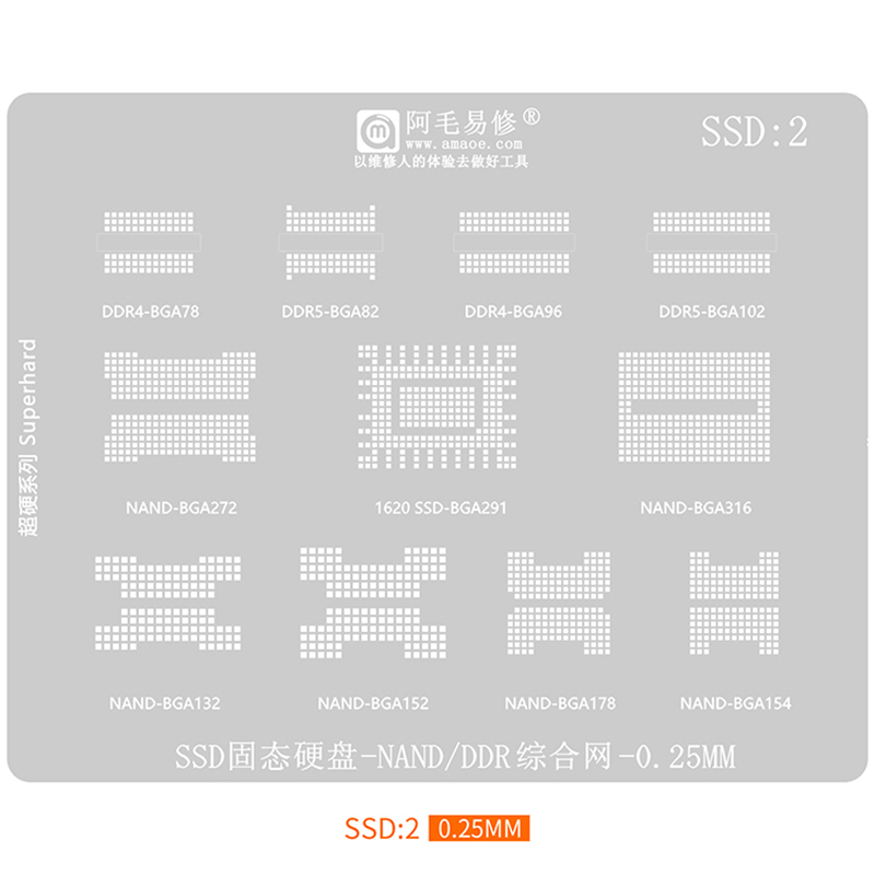 BGA Reballing Stencil for SSD  - Ddr5 Kit 评论和价格