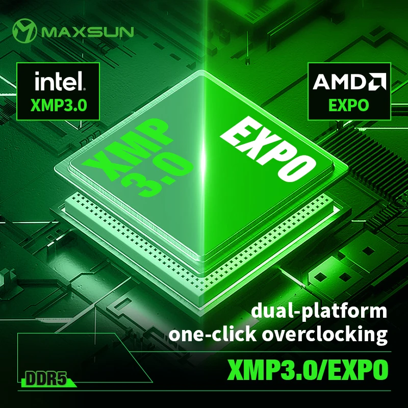 MAXSUN Heatsink Memoria RAM DD - Ddr5 16Gb 6000Mhz 评论和价格