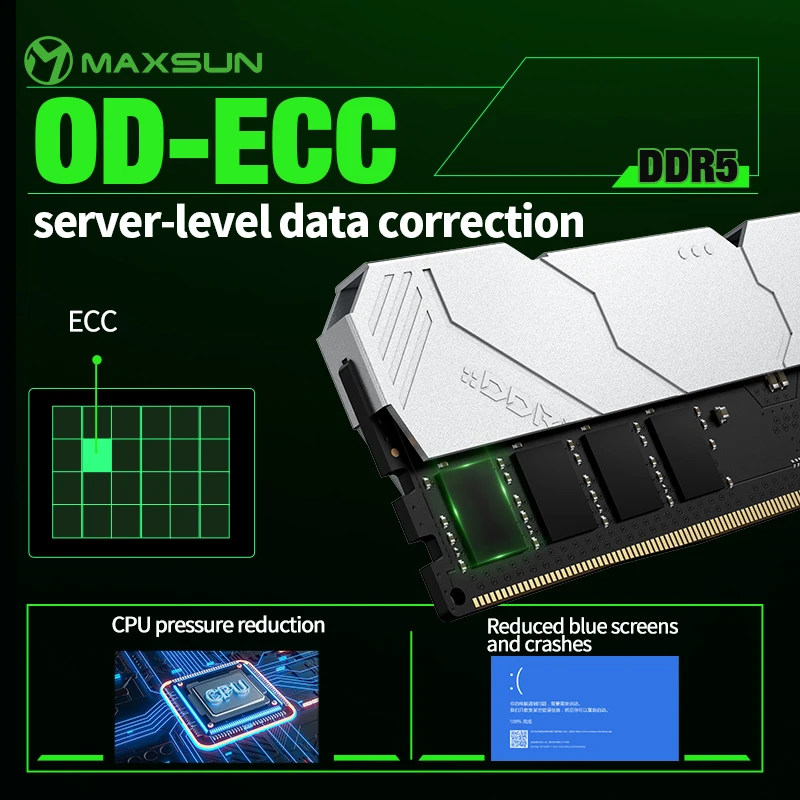 MAXSUN Heatsink Memoria RAM DD - Ddr5 16Gb 6000Mhz 评论和价格