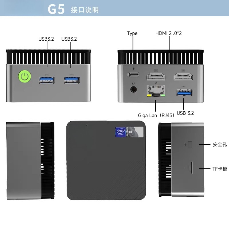 G5 Alder Lake N97 MINI PC Wind - Ddr5 4800Mhz 评论和价格