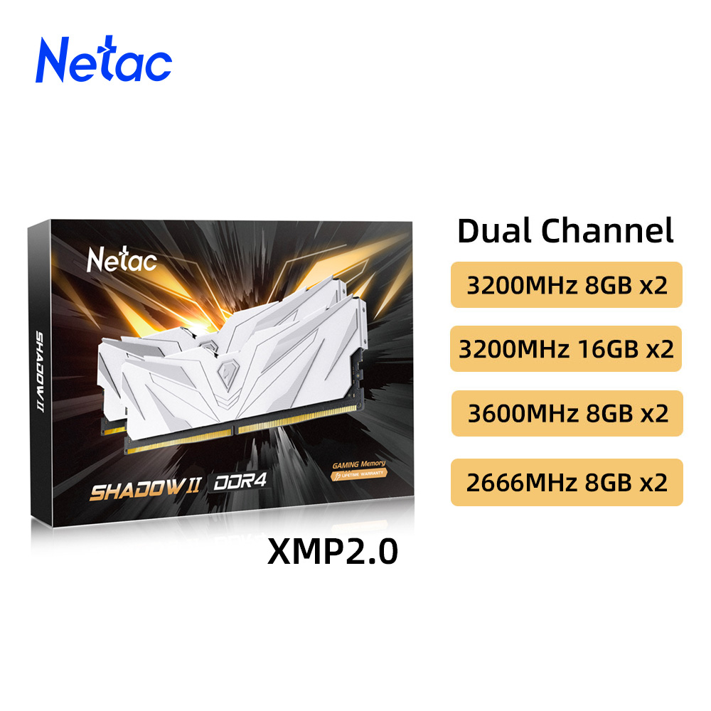 Netac Ram Memory DDR4 8GBX2 16 - Ddr5 Rgb Ram 评论和价格