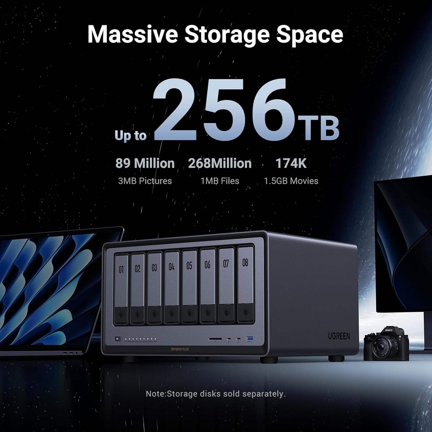 UGREEN NAS DXP8800 Plus 8-Bay  - Ddr5 8Gb 评论和价格