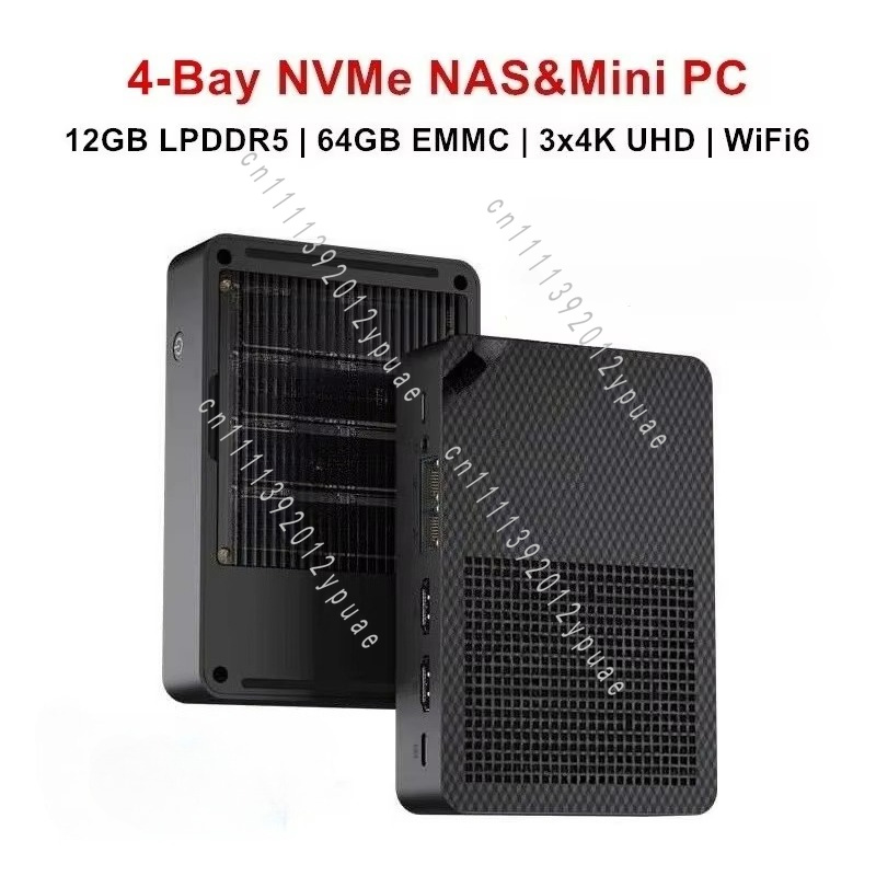 4-Bay NAS Mini PC WiFi6, 12GB  - Ddr5 64Gb 评论和价格