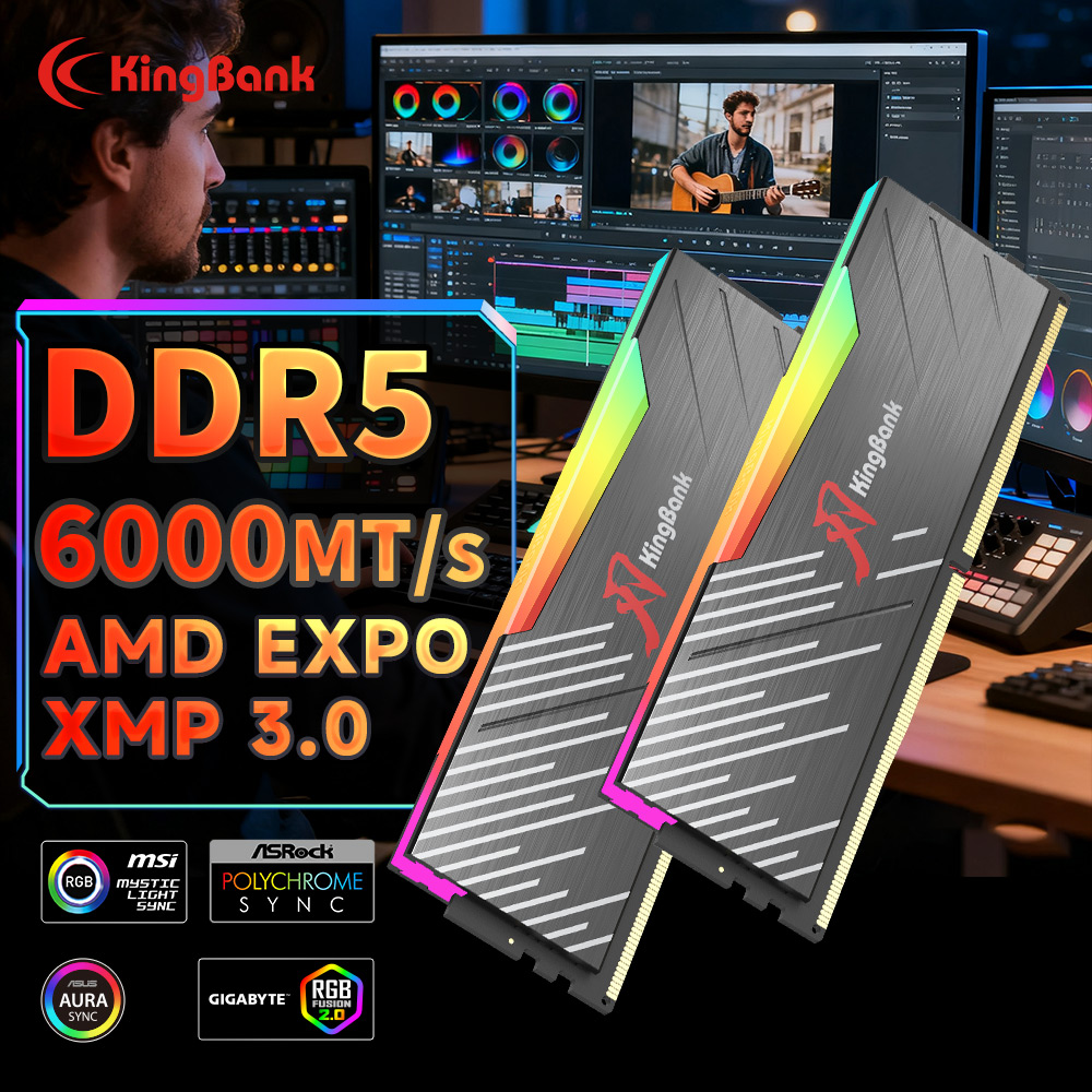 KingBank KRRB DDR5 RGB 16GB /1 - Ddr5 4800Mhz 评论和价格