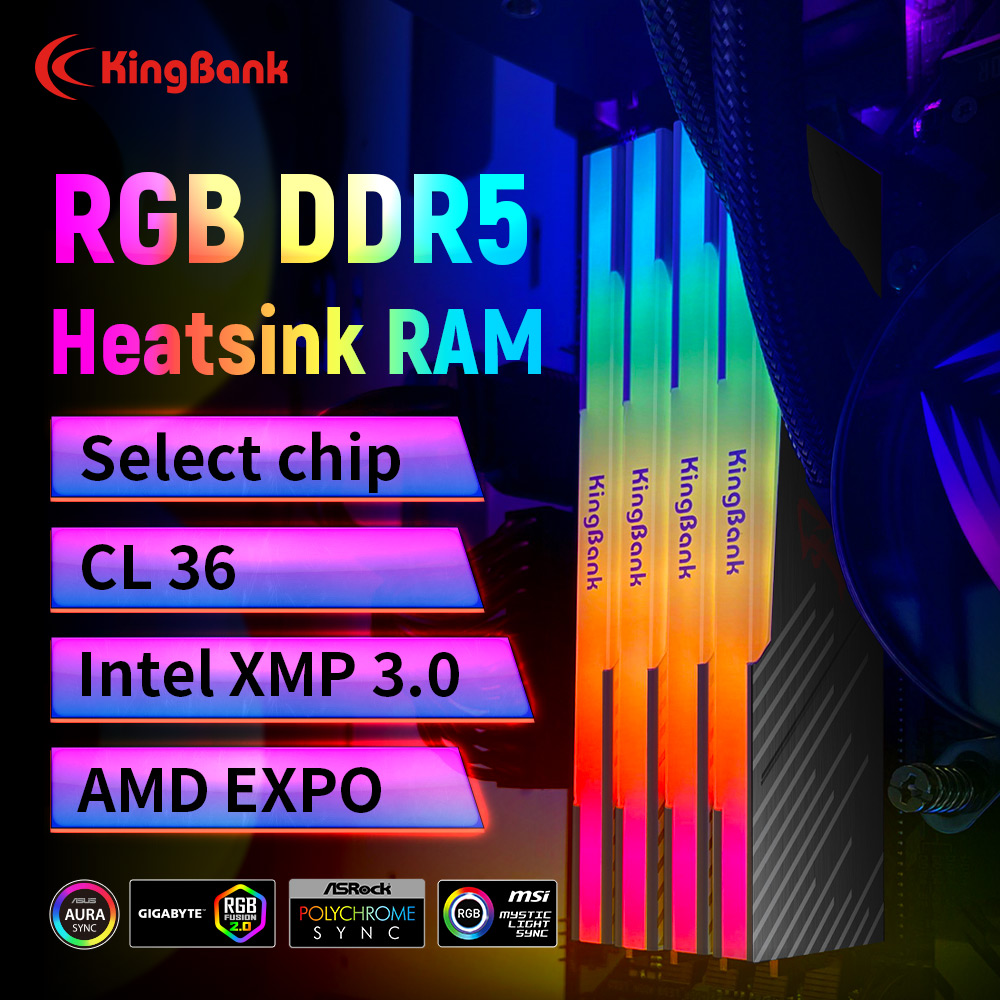 KingBank KRRB DDR5 RGB 16GB /1 - Ddr5 4800Mhz 评论和价格