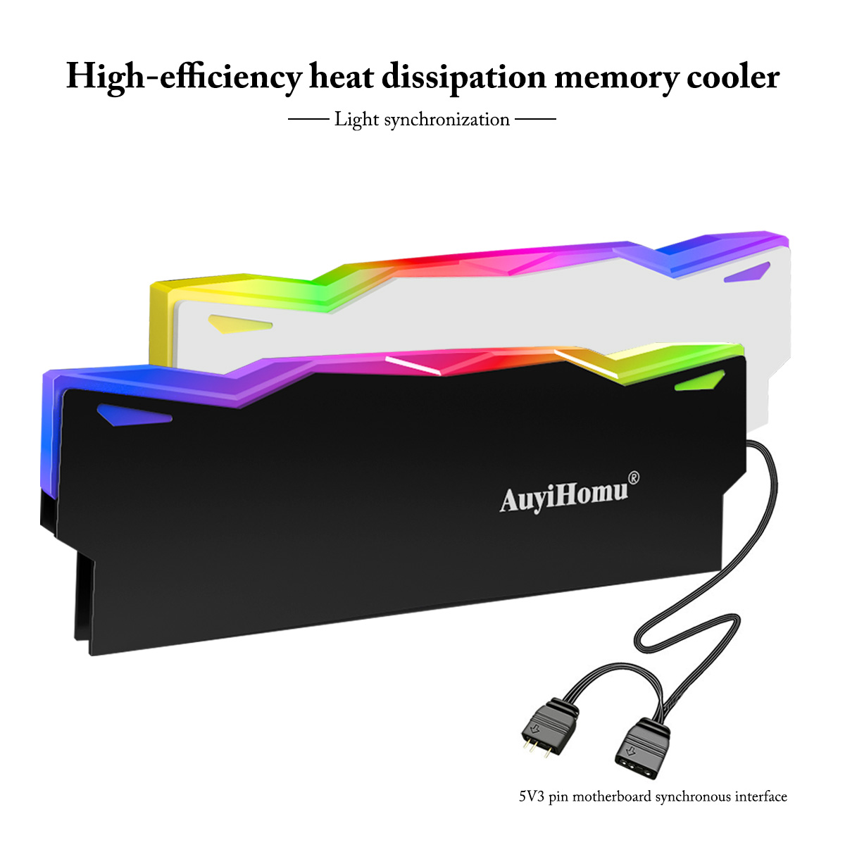 AuyiHomu RGB Heatsink, 5V 3Pin - Ddr5 Rgb Ram 评论和价格