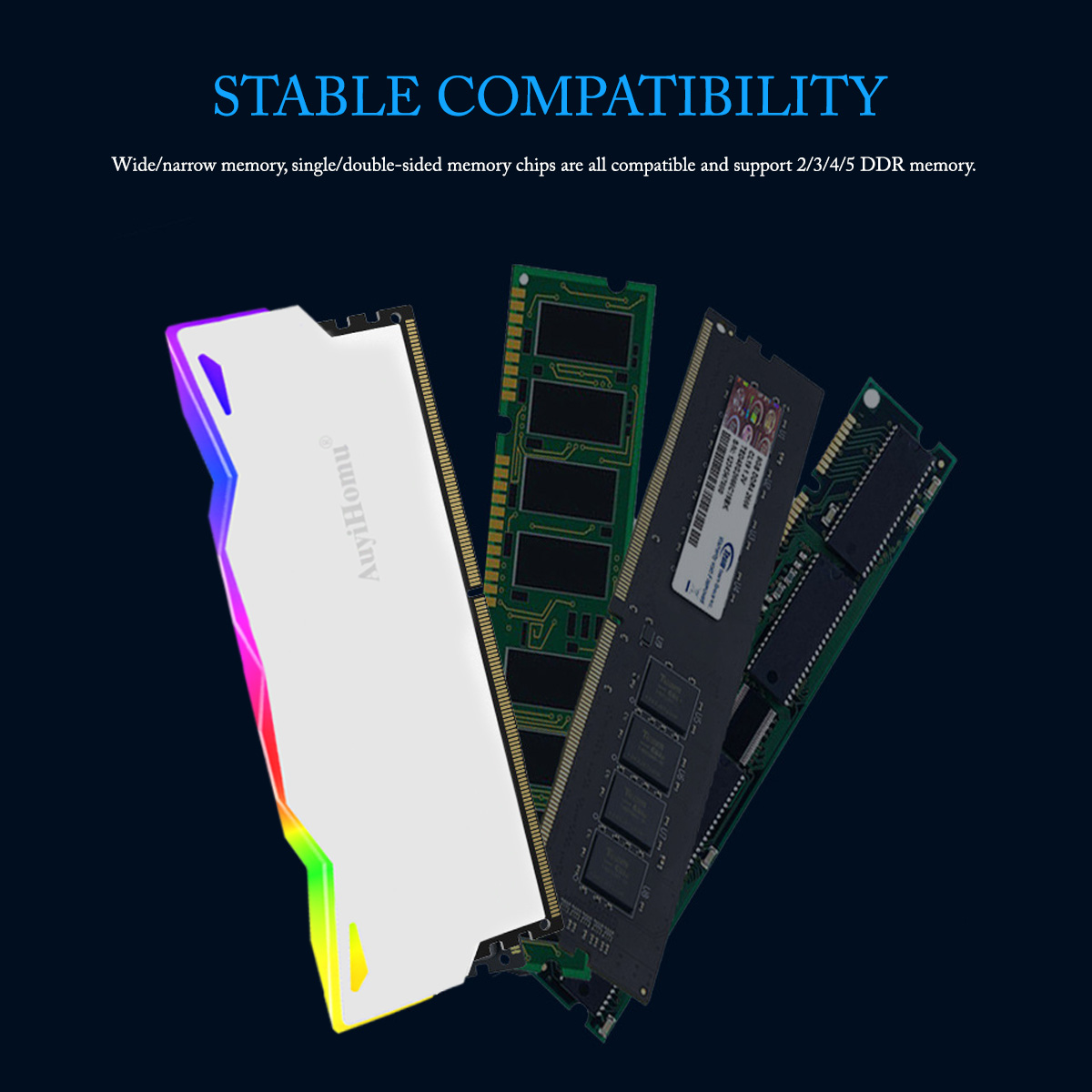 AuyiHomu RGB Heatsink, 5V 3Pin - Ddr5 Rgb Ram 评论和价格